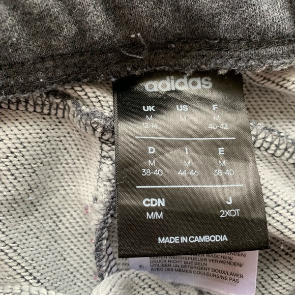 Adidas grey/pink track pants size Medium - Picture 2 of 3